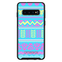 DistinctInk™ OtterBox Symmetry Series Case for Apple iPhone / Samsung Galaxy / Google Pixel - Yellow Pink Blue Aztec Tribal