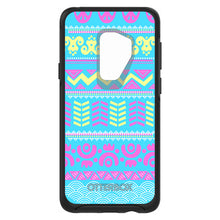 DistinctInk™ OtterBox Symmetry Series Case for Apple iPhone / Samsung Galaxy / Google Pixel - Yellow Pink Blue Aztec Tribal