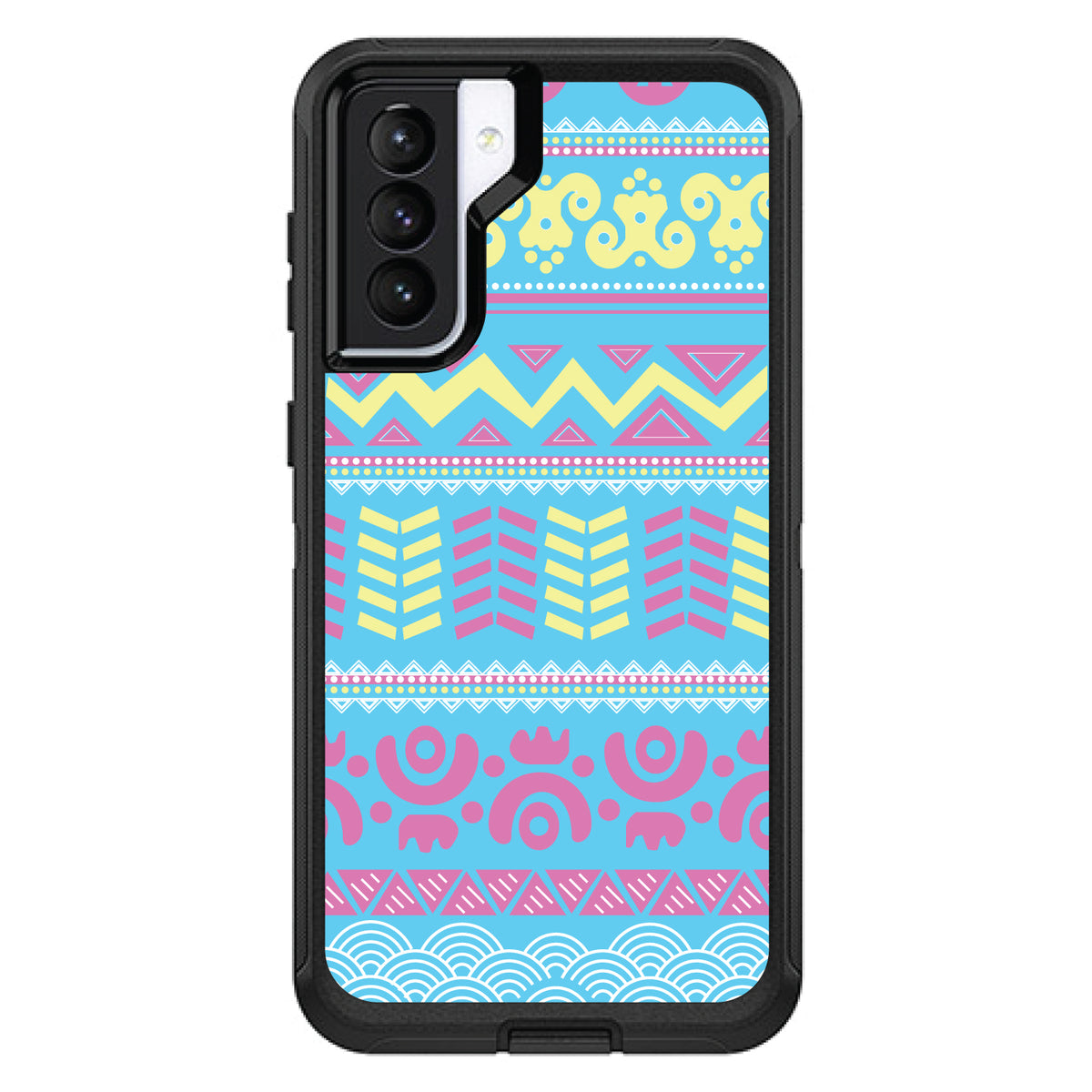 Yellow Pink Blue Aztec Tribal OtterBox Defender Case for iPhone & Galaxy, view 6