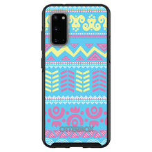 DistinctInk™ OtterBox Symmetry Series Case for Apple iPhone / Samsung Galaxy / Google Pixel - Yellow Pink Blue Aztec Tribal