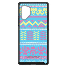 DistinctInk™ OtterBox Symmetry Series Case for Apple iPhone / Samsung Galaxy / Google Pixel - Yellow Pink Blue Aztec Tribal