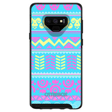 DistinctInk™ OtterBox Symmetry Series Case for Apple iPhone / Samsung Galaxy / Google Pixel - Yellow Pink Blue Aztec Tribal