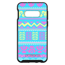 DistinctInk™ OtterBox Symmetry Series Case for Apple iPhone / Samsung Galaxy / Google Pixel - Yellow Pink Blue Aztec Tribal