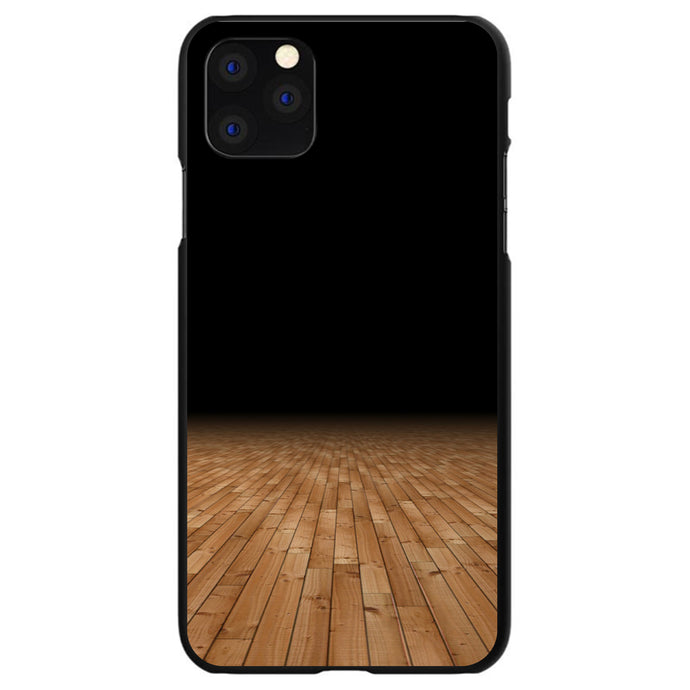DistinctInk® Hard Plastic Snap-On Case for Apple iPhone or Samsung Galaxy - Basketball Court Floor