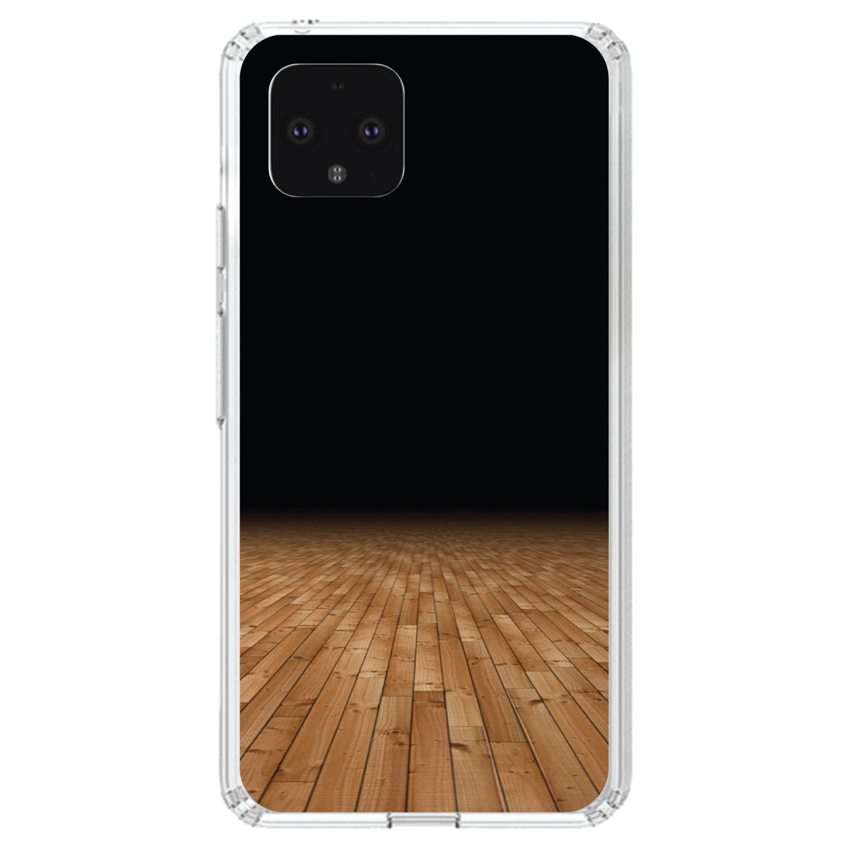 Basketball Court Floor Clear Shockproof iPhone Case, view 24