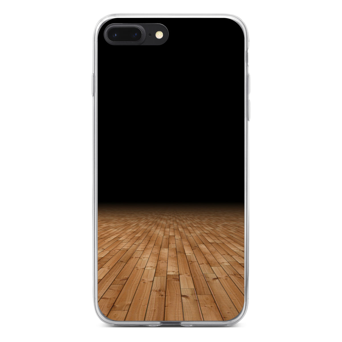 Basketball Court Floor Clear Shockproof iPhone Case, view 6
