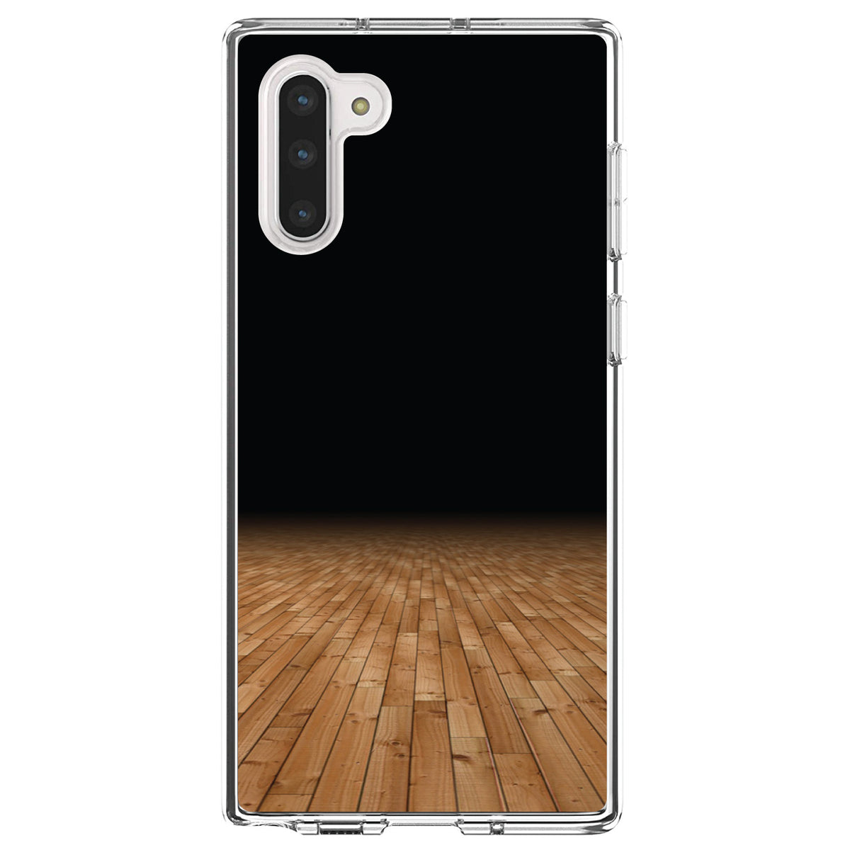Basketball Court Floor Clear Shockproof iPhone Case, view 9