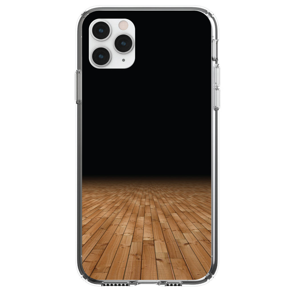Basketball Court Floor Clear Shockproof iPhone Case