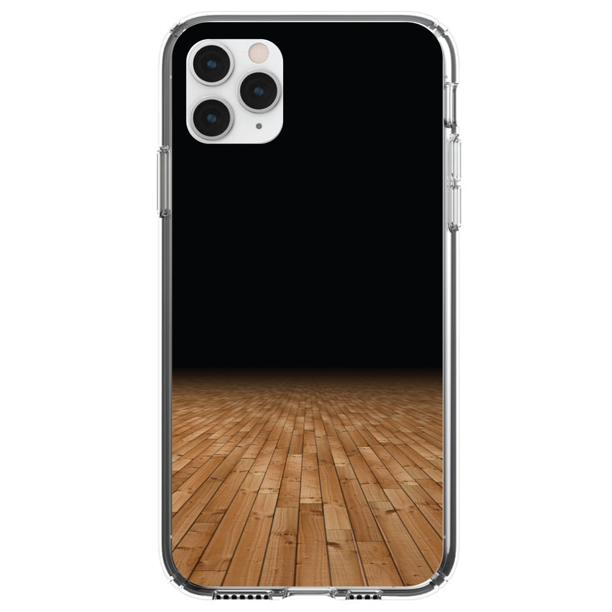 Basketball Court Floor Clear Shockproof iPhone Case