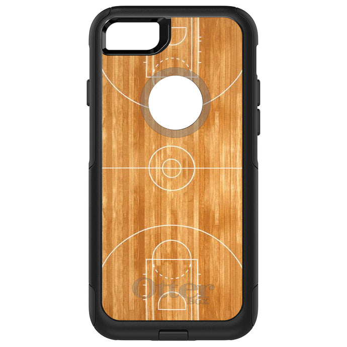 DistinctInk OtterBox Commuter Series Case for Apple iPhone or Samsung Galaxy - Basketball Court Layout