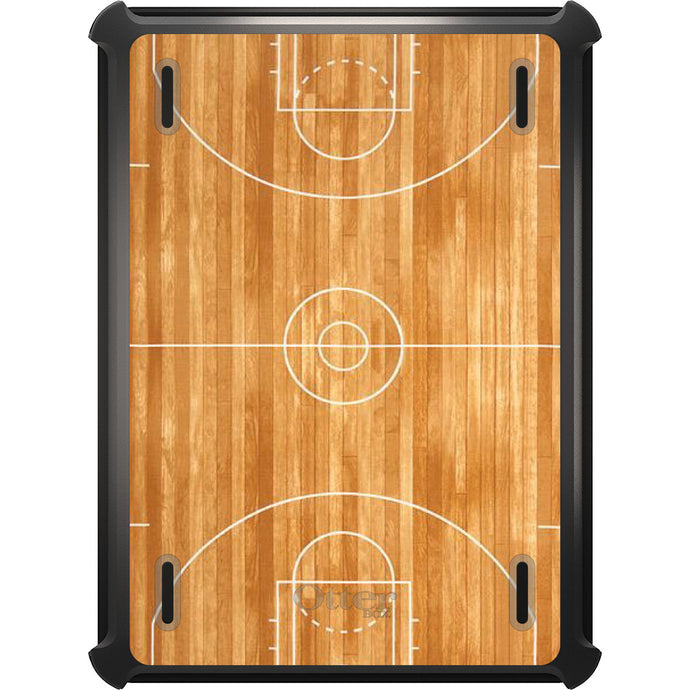 DistinctInk™ OtterBox Defender Series Case for Apple iPad / iPad Pro / iPad Air / iPad Mini - Basketball Court Layout