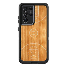 DistinctInk™ OtterBox Defender Series Case for Apple iPhone / Samsung Galaxy / Google Pixel - Basketball Court Layout
