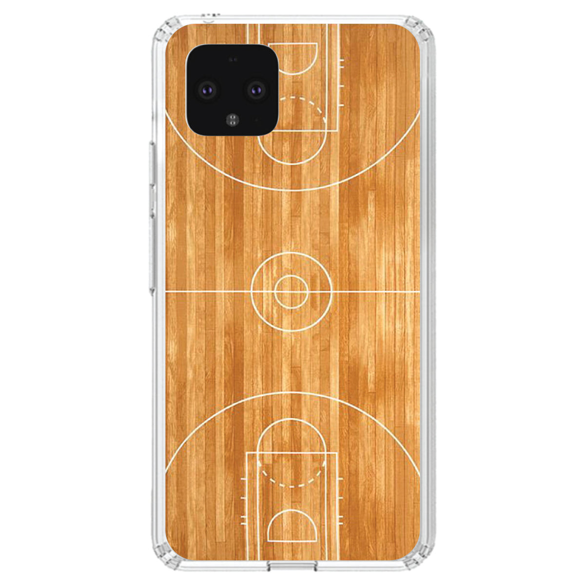 Basketball Court Layout Clear Shockproof iPhone Case, view 23