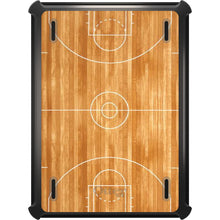 DistinctInk™ OtterBox Defender Series Case for Apple iPad / iPad Pro / iPad Air / iPad Mini - Basketball Court Layout