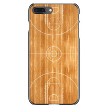 DistinctInk® Hard Plastic Snap-On Case for Apple iPhone or Samsung Galaxy - Basketball Court Layout