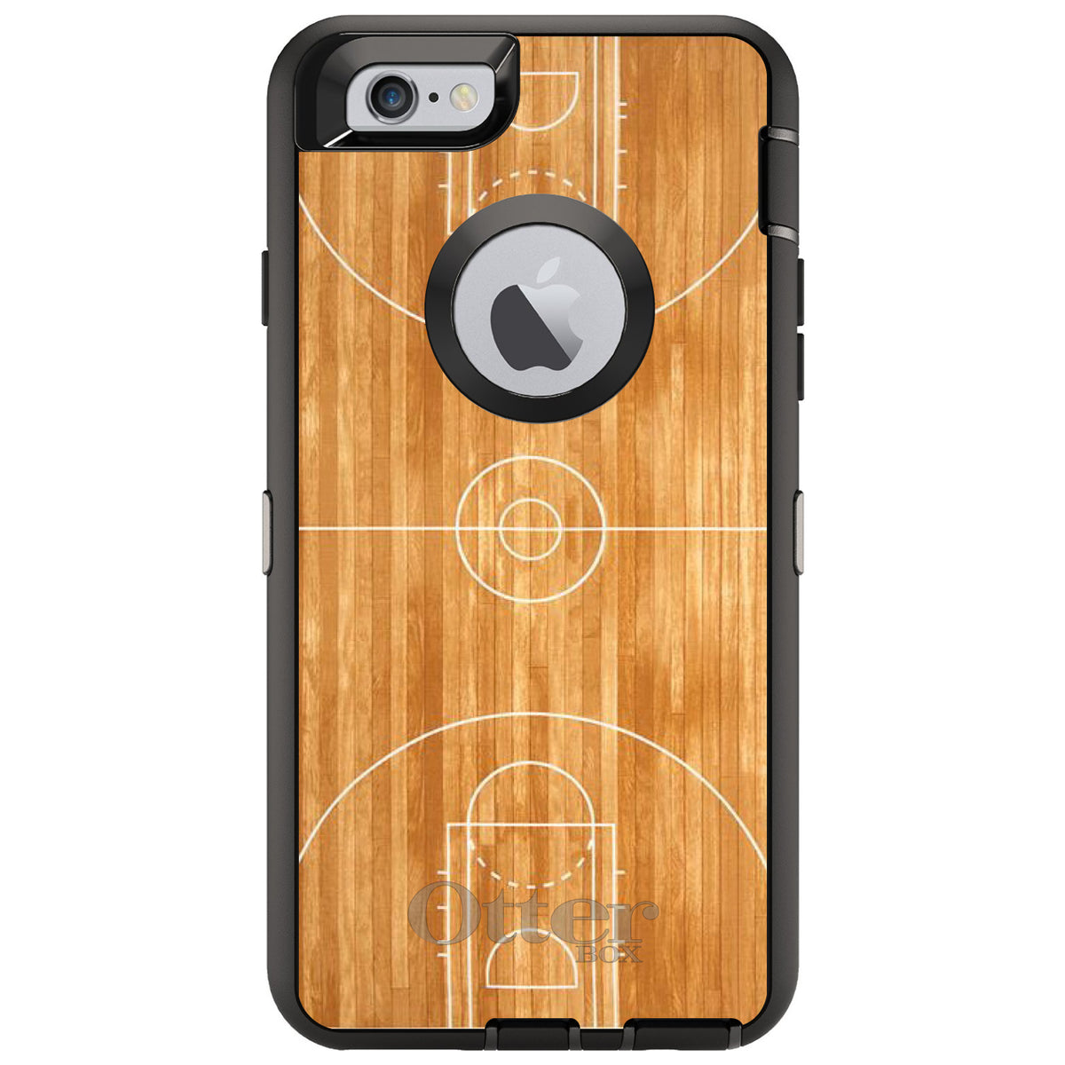 Basketball Court Layout OtterBox Defender Case for iPhone & Galaxy, view 4