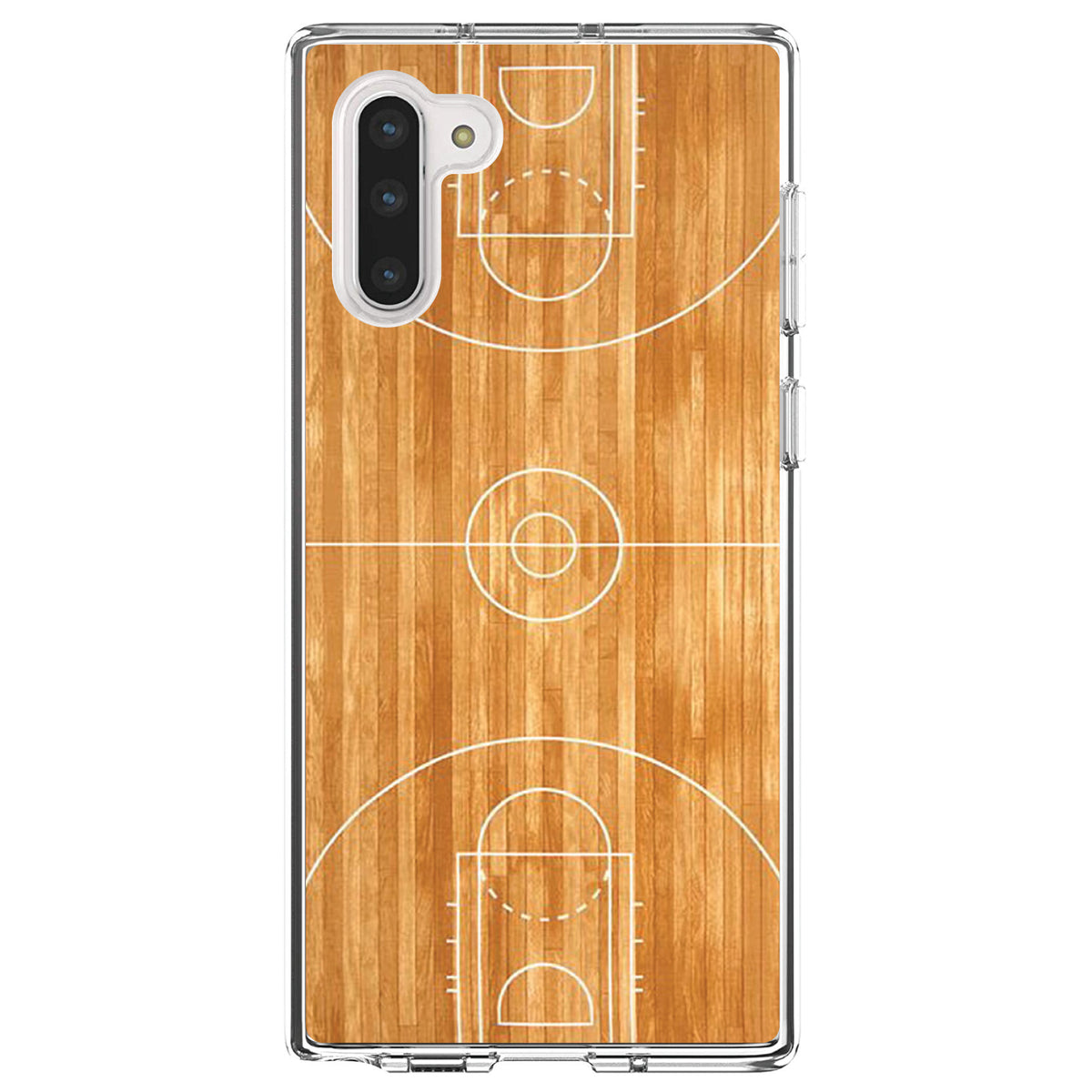 Basketball Court Layout Clear Shockproof iPhone Case, view 9