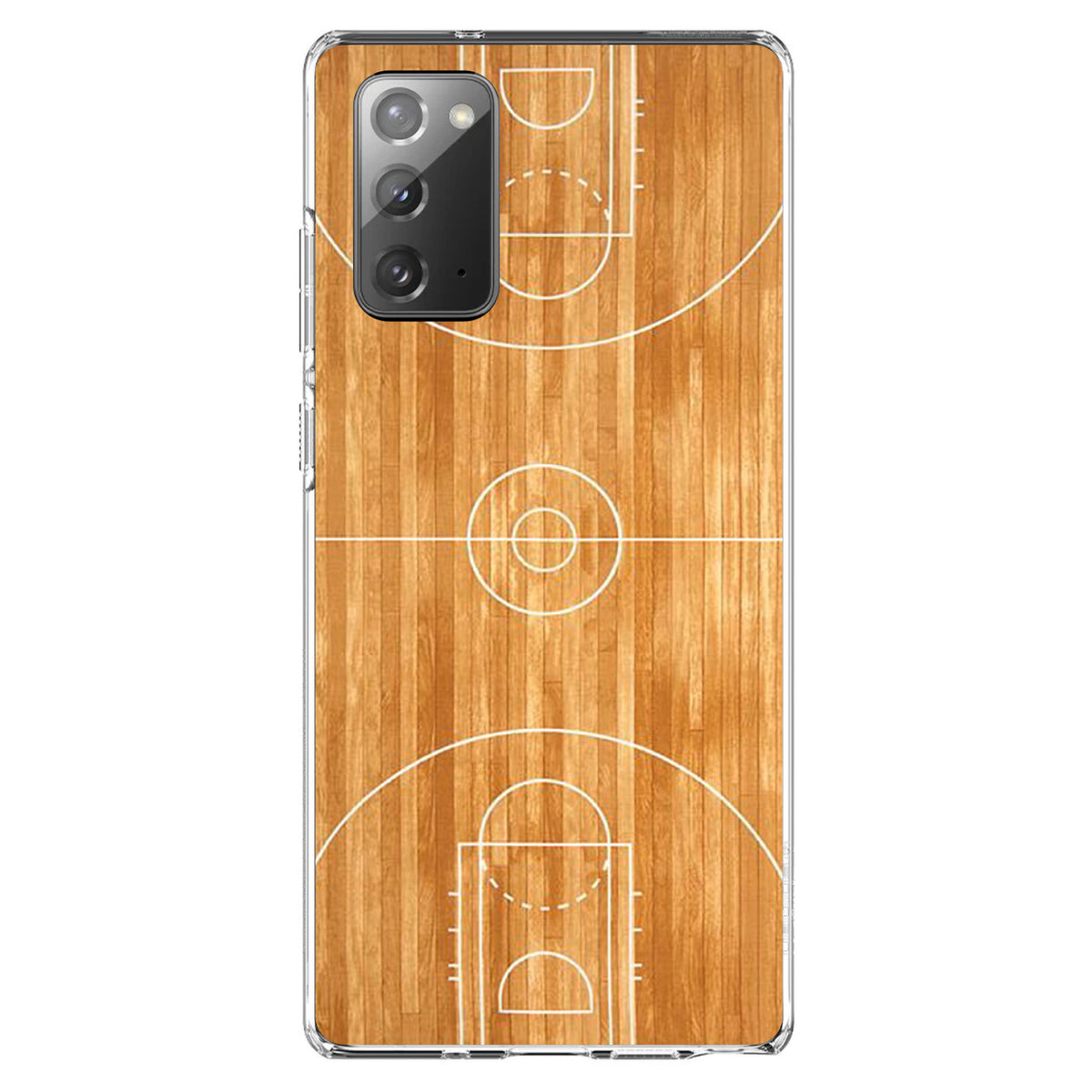 Basketball Court Layout Clear Shockproof iPhone Case, view 8