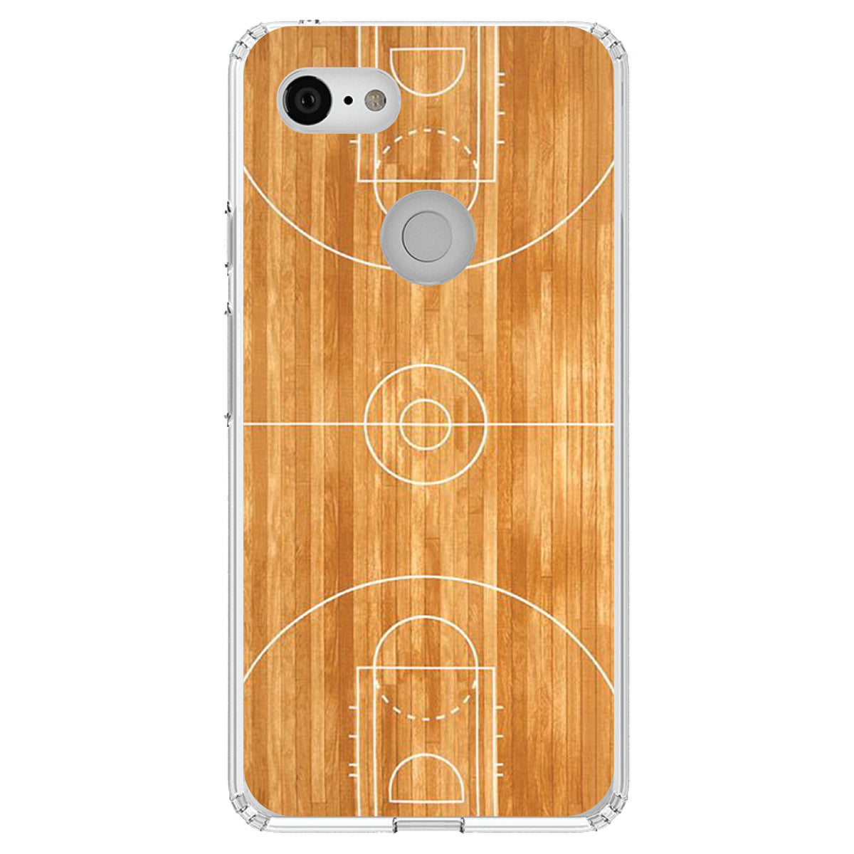 Basketball Court Layout Clear Shockproof iPhone Case, view 21