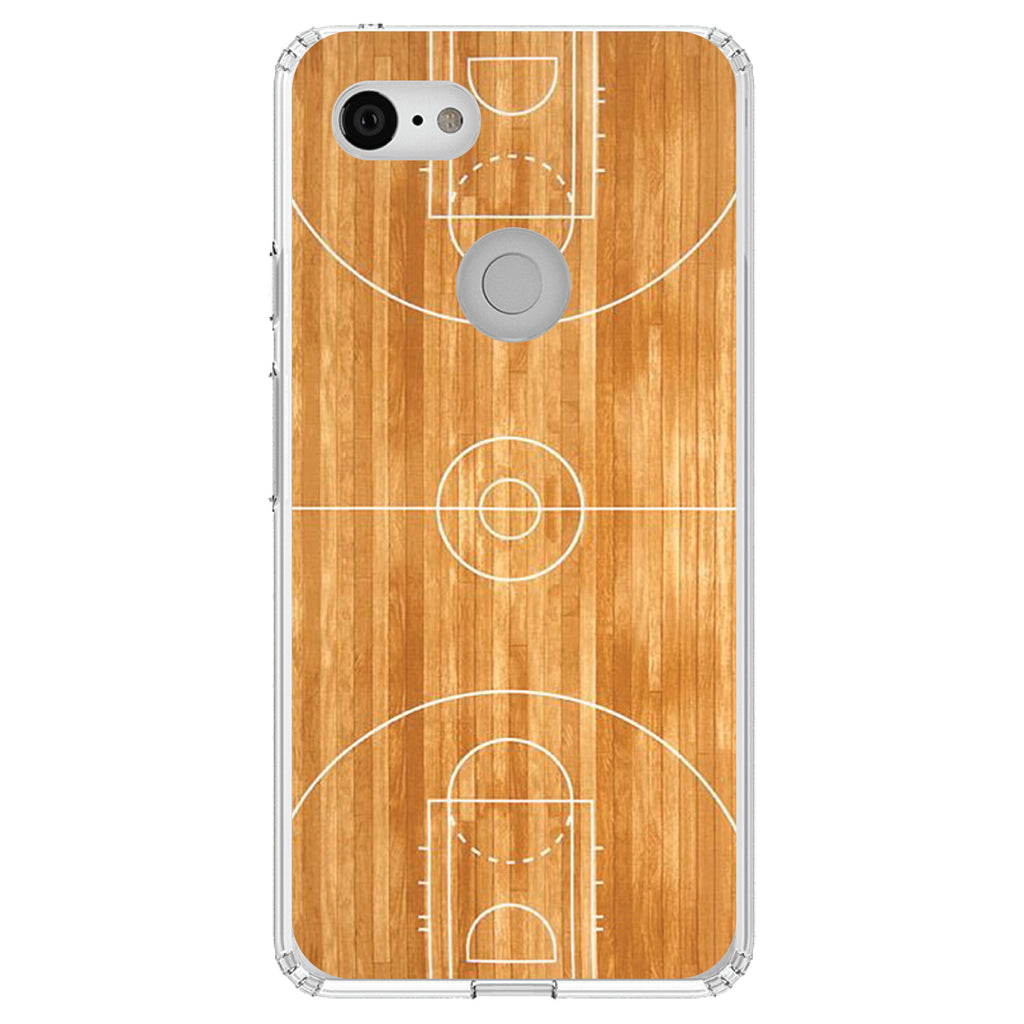 Basketball Court Layout Clear Shockproof iPhone Case, view 22
