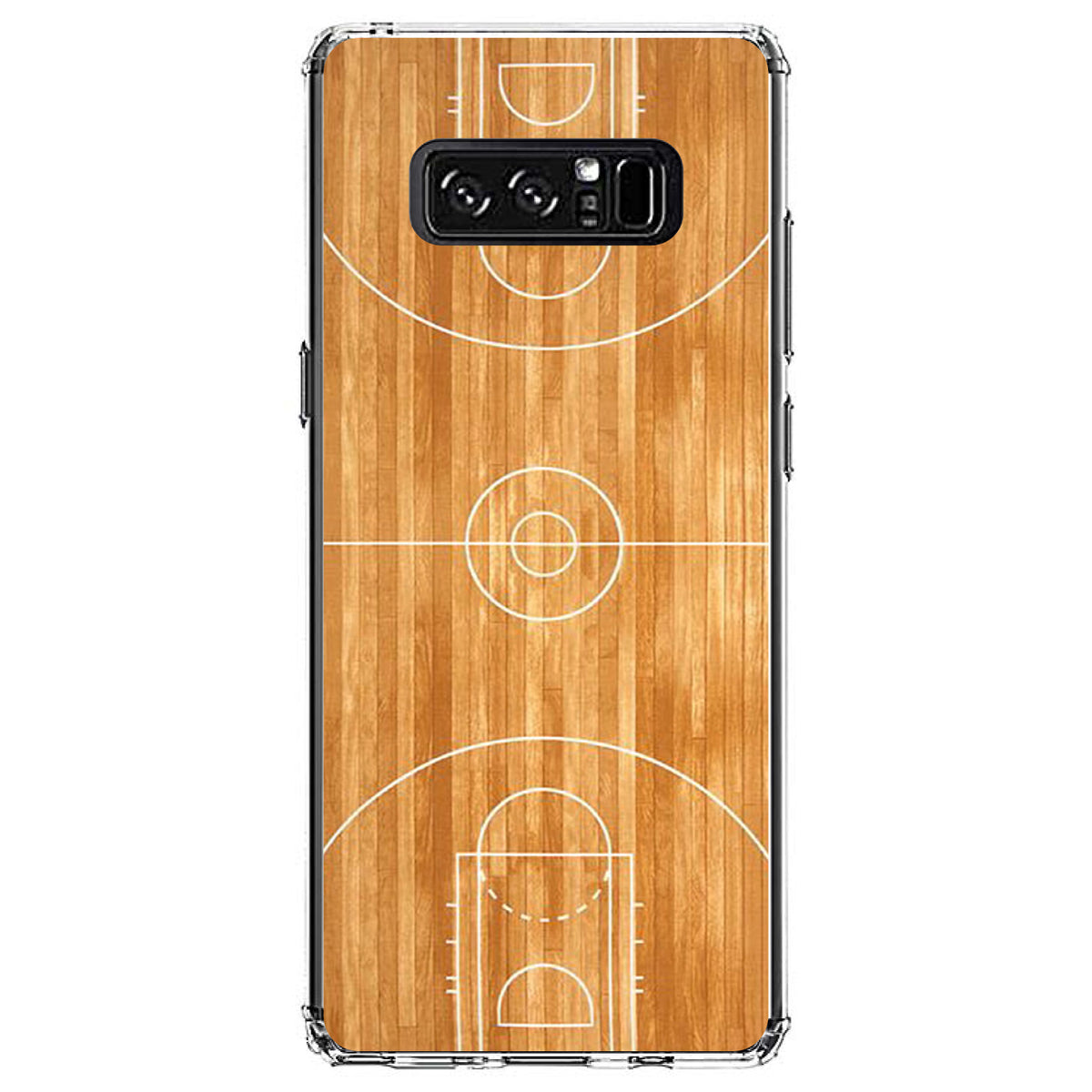 Basketball Court Layout Clear Shockproof iPhone Case, view 12