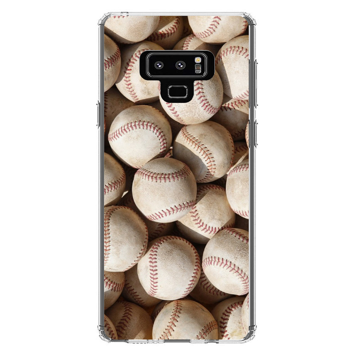 Old Baseballs Clear Shockproof iPhone Case, view 11
