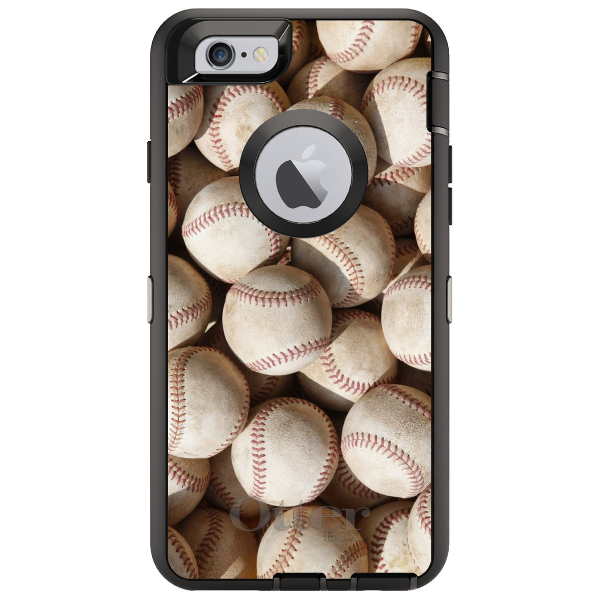 Old Baseballs OtterBox Defender Case for iPhone & Galaxy, view 4