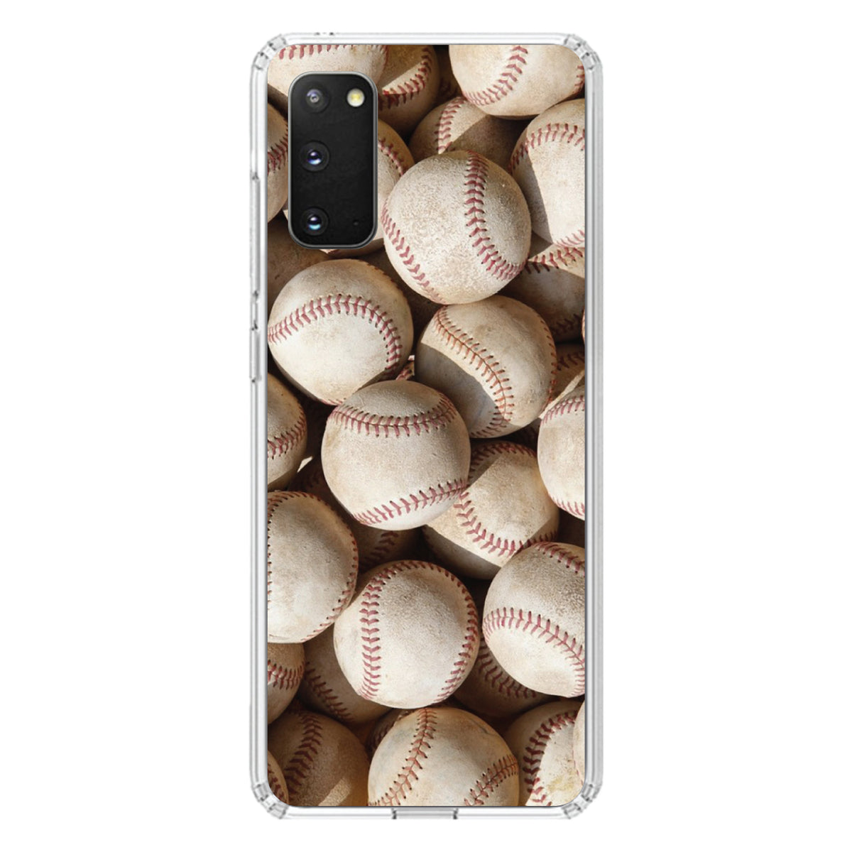 Old Baseballs Clear Shockproof iPhone Case, view 13
