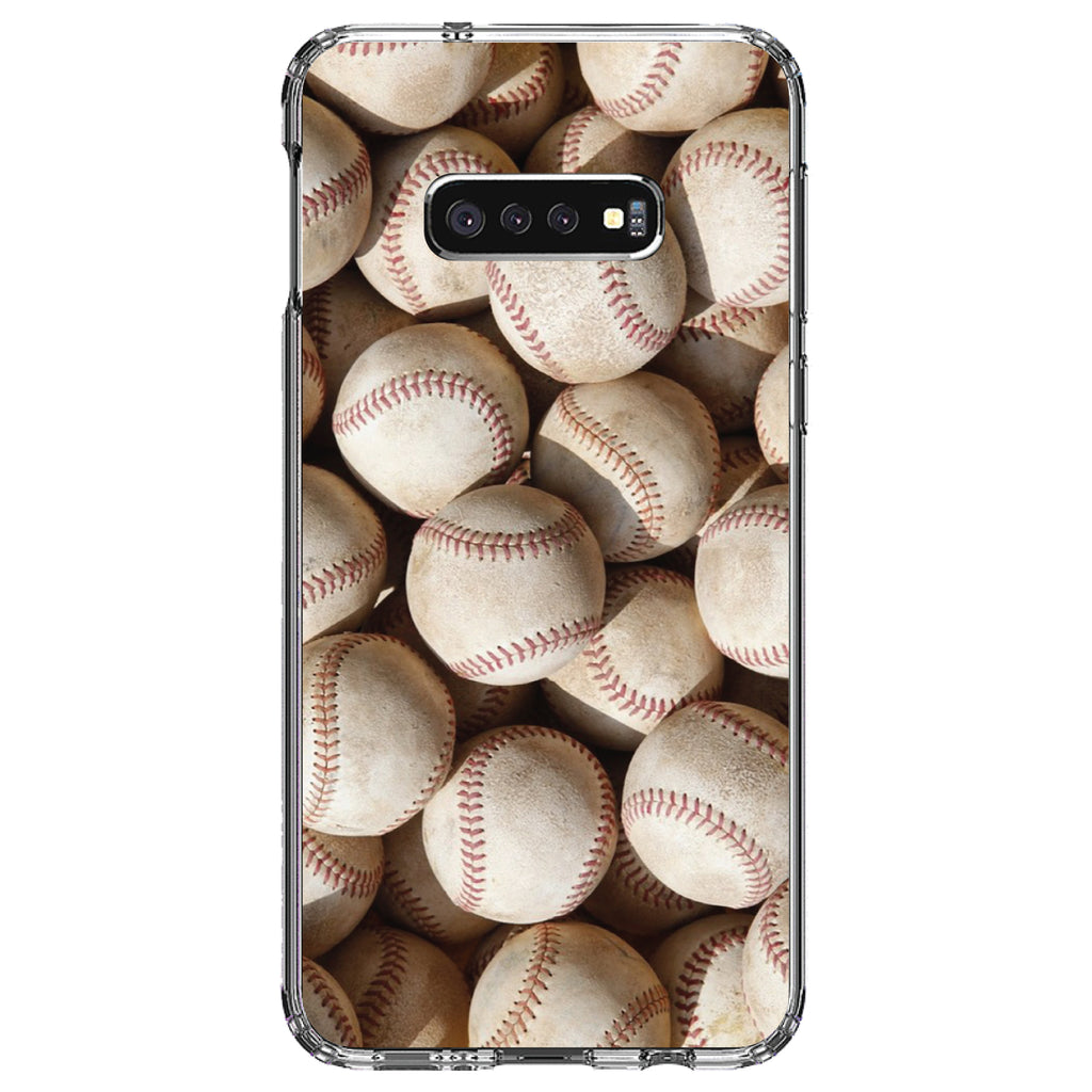 Old Baseballs Clear Shockproof iPhone Case, view 18