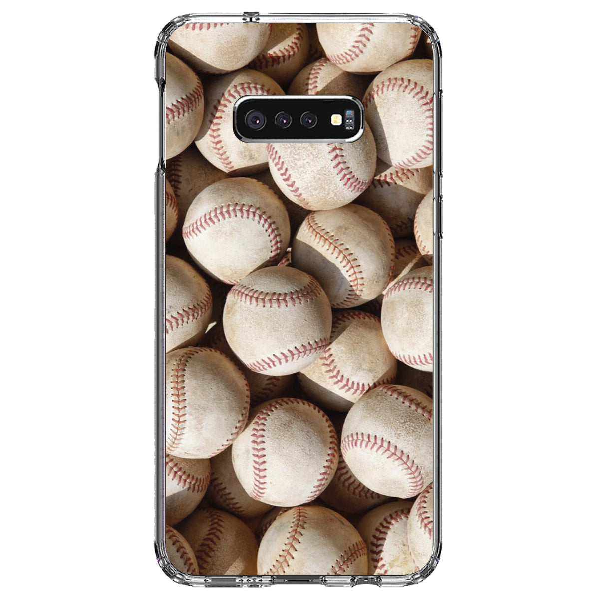 Old Baseballs Clear Shockproof iPhone Case, view 18