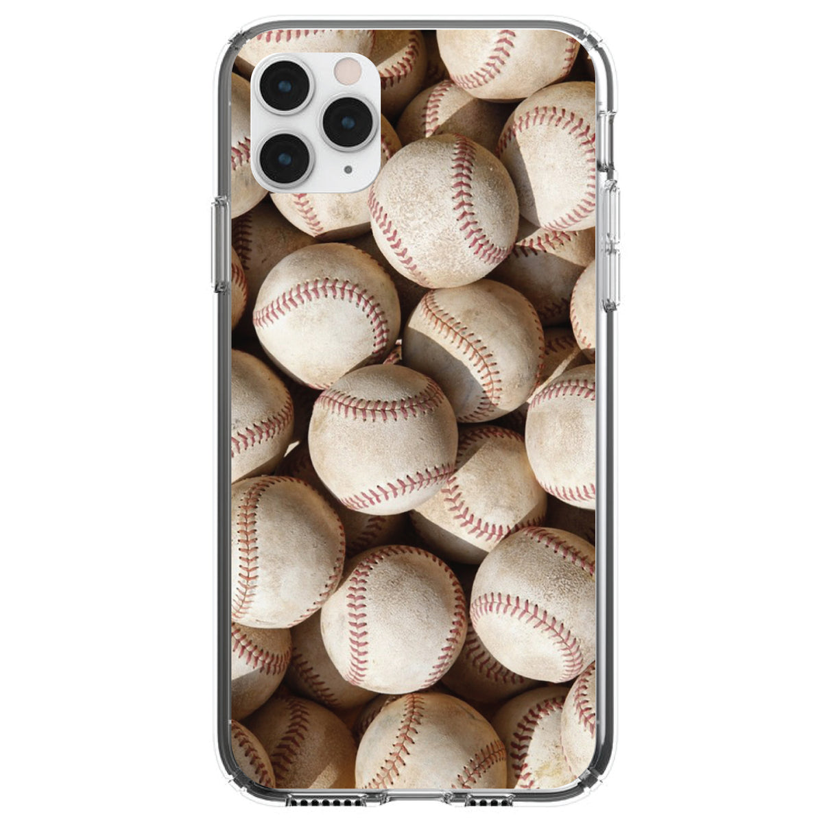 Old Baseballs Clear Shockproof iPhone Case