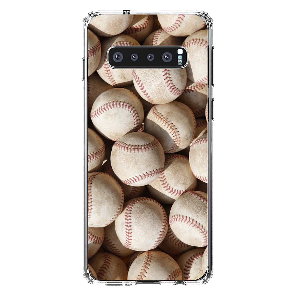 Old Baseballs Clear Shockproof iPhone Case, view 17