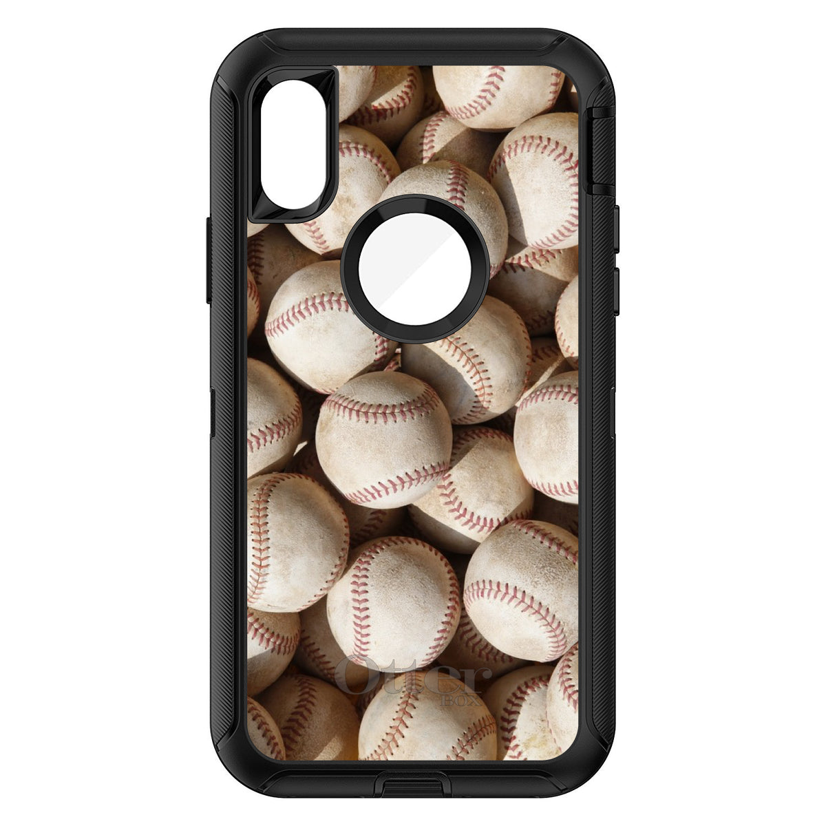 Old Baseballs OtterBox Defender Case for iPhone & Galaxy, view 3