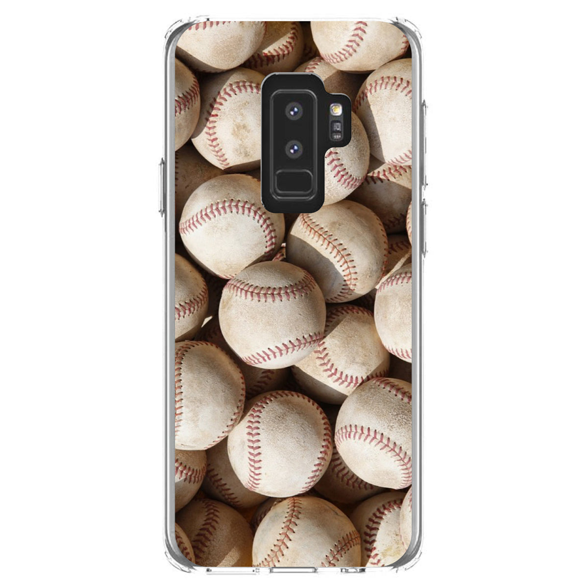 Old Baseballs Clear Shockproof iPhone Case, view 20