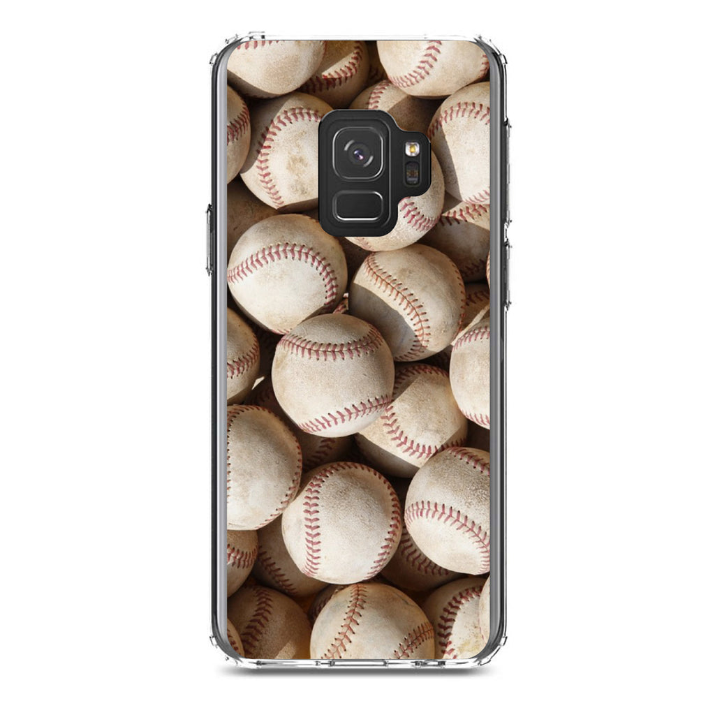 Old Baseballs Clear Shockproof iPhone Case, view 19