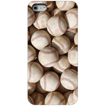 DistinctInk® Hard Plastic Snap-On Case for Apple iPhone or Samsung Galaxy - Old Baseballs