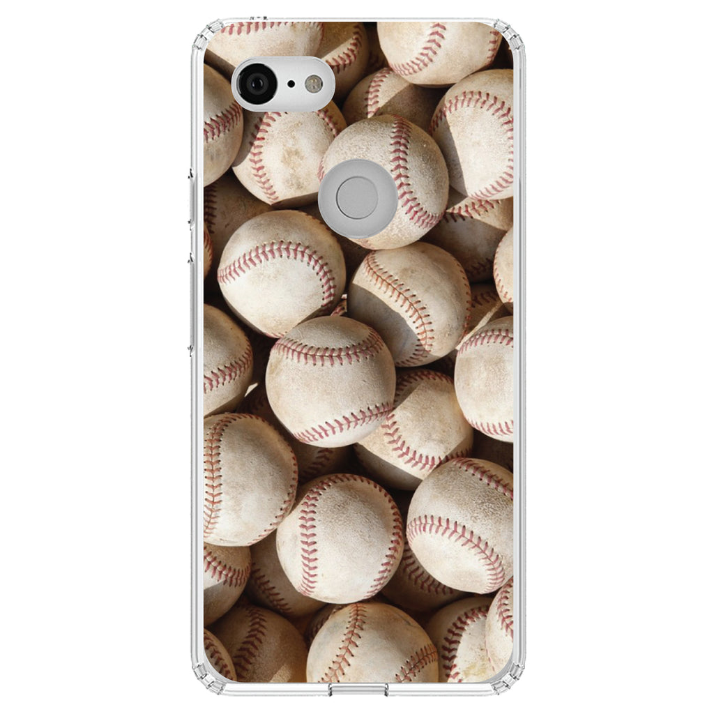 Old Baseballs Clear Shockproof iPhone Case, view 22