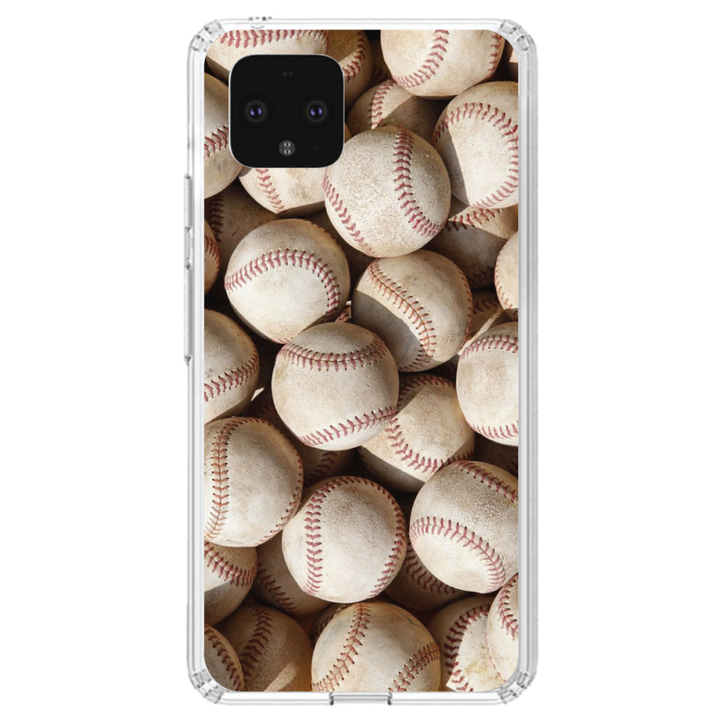 Old Baseballs Clear Shockproof iPhone Case, view 23
