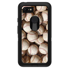 DistinctInk™ OtterBox Defender Series Case for Apple iPhone / Samsung Galaxy / Google Pixel - Old Baseballs
