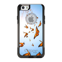 DistinctInk™ OtterBox Commuter Series Case for Apple iPhone or Samsung Galaxy - Flying Monarch Butterflies