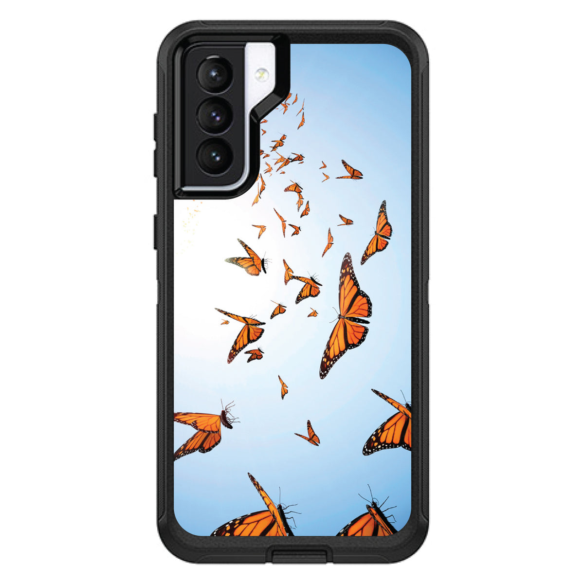 Flying Monarch Butterflies OtterBox Defender Case for iPhone & Galaxy, view 6