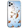 Flying Monarch Butterflies Clear Shockproof iPhone Case