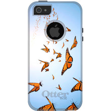 DistinctInk™ OtterBox Commuter Series Case for Apple iPhone or Samsung Galaxy - Flying Monarch Butterflies