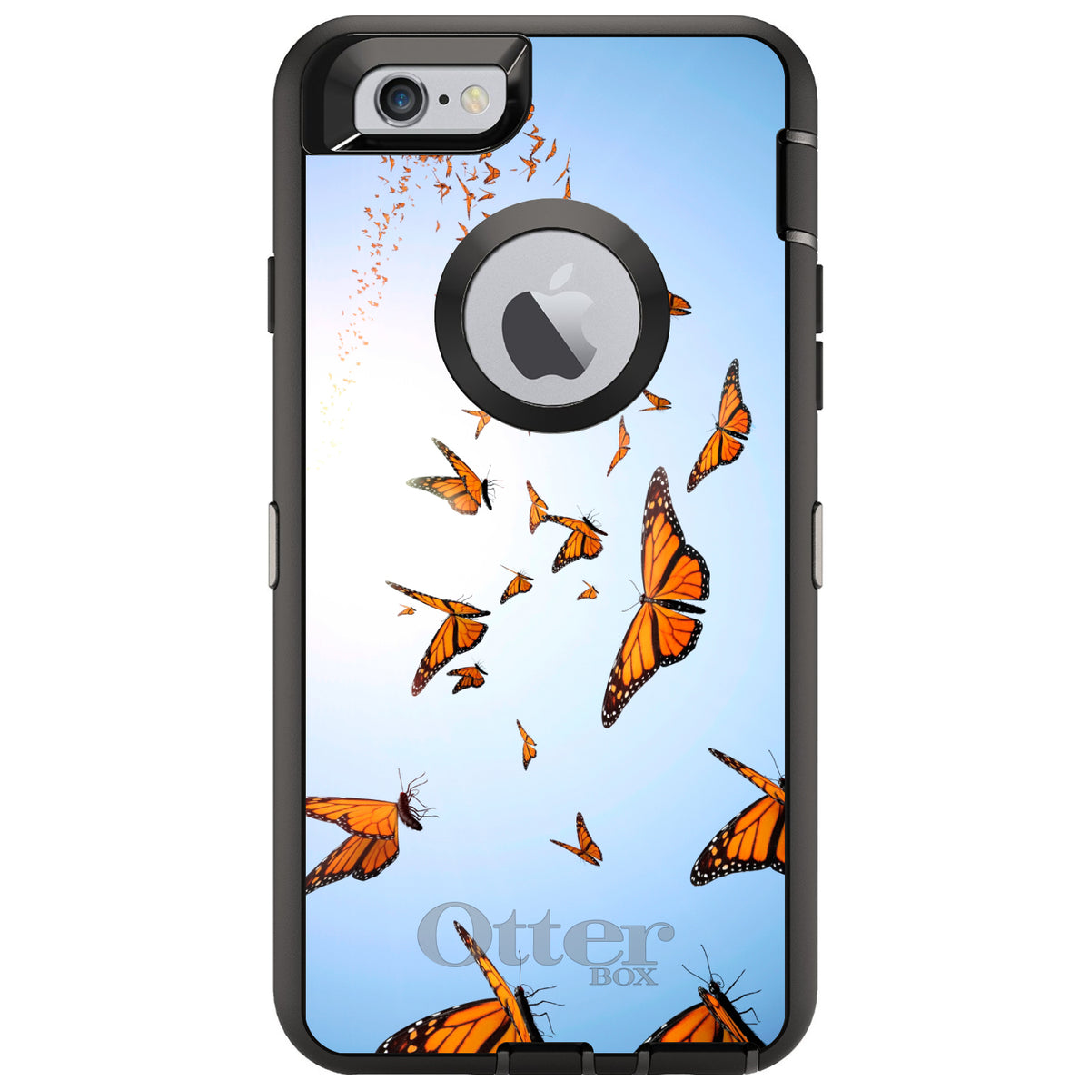 Flying Monarch Butterflies OtterBox Defender Case for iPhone & Galaxy, view 4