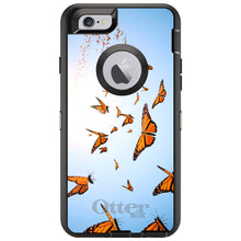 DistinctInk™ OtterBox Defender Series Case for Apple iPhone / Samsung Galaxy / Google Pixel - Flying Monarch Butterflies