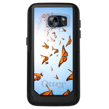 DistinctInk™ OtterBox Commuter Series Case for Apple iPhone or Samsung Galaxy - Flying Monarch Butterflies