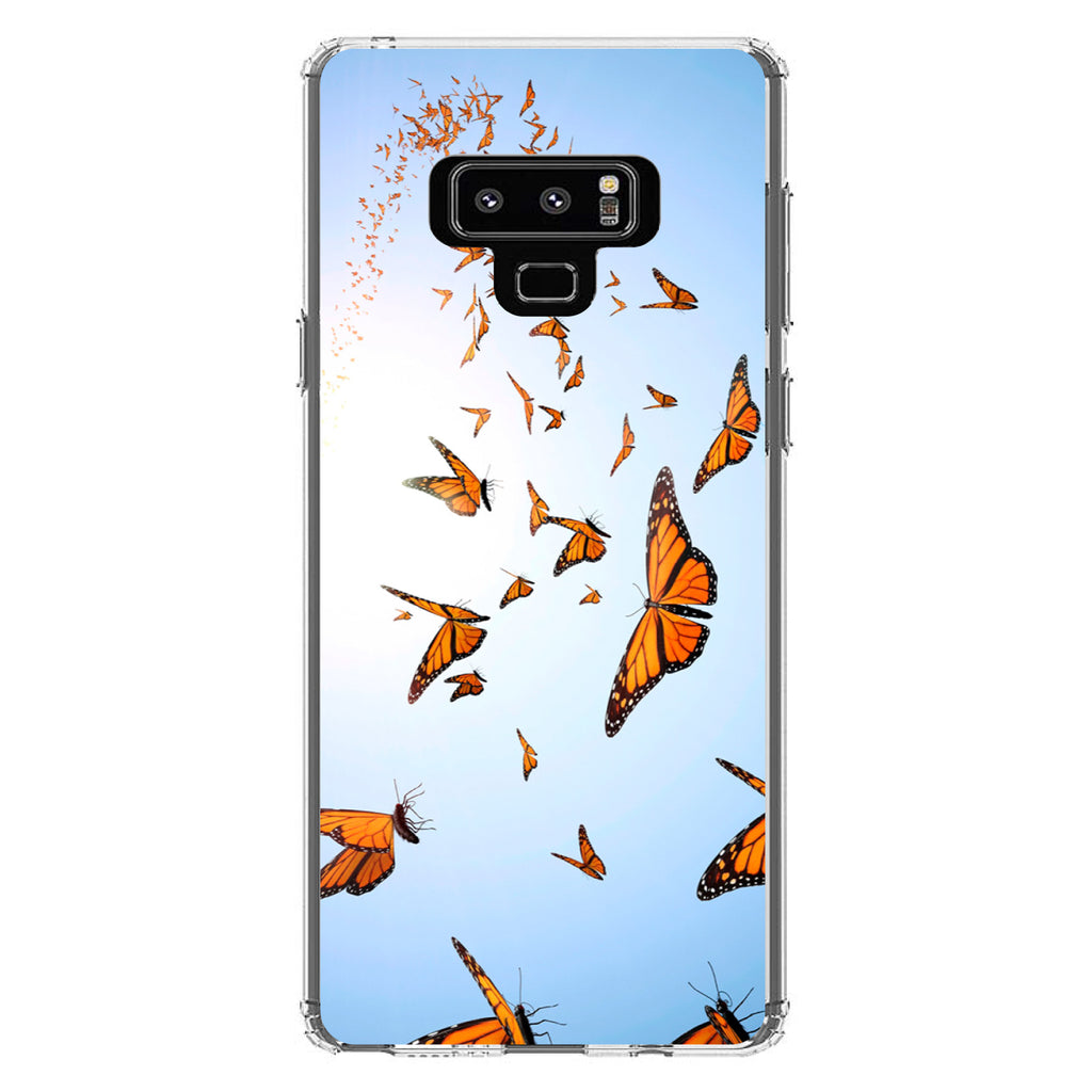 Flying Monarch Butterflies Clear Shockproof iPhone Case, view 11