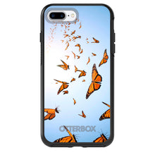 DistinctInk™ OtterBox Symmetry Series Case for Apple iPhone / Samsung Galaxy / Google Pixel - Flying Monarch Butterflies