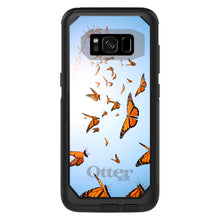 DistinctInk™ OtterBox Commuter Series Case for Apple iPhone or Samsung Galaxy - Flying Monarch Butterflies