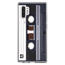 DistinctInk® Clear Shockproof Hybrid Case for Apple iPhone / Samsung Galaxy / Google Pixel - Audio Cassette Tape